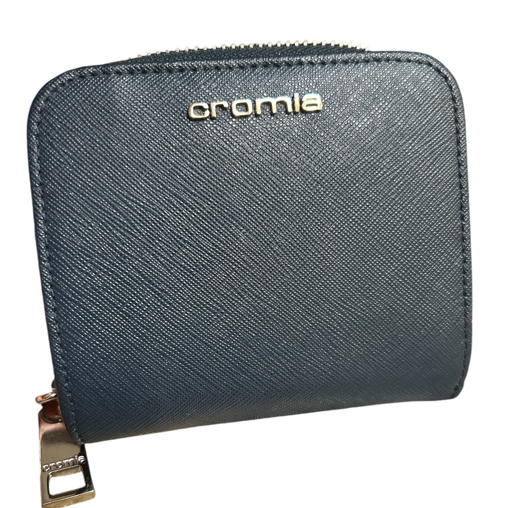 Cromia bifold zip around Saffiano leather wallet